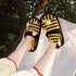 Contrast Stripe Star Patch Slippers