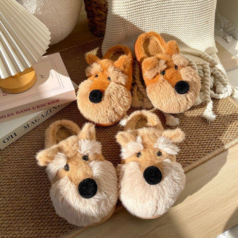 Schnauzer Puppy Slippers