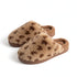 Fuzzy Spotted Indoor House Slippers