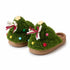 Christmas Tree Bowknot Plush Slippers