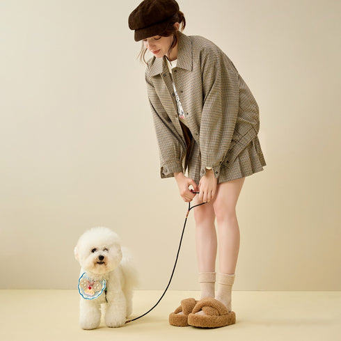 Teddy Cross Slippers