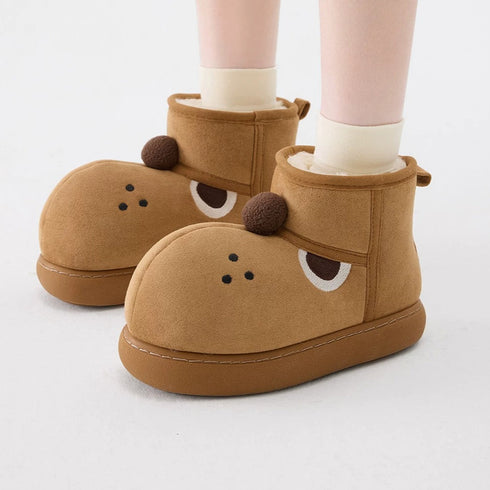 Grumpy Dog Fleece Snow Boots