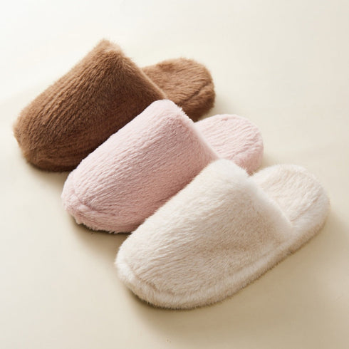 Plush Closed-Toe Cloud Slippers