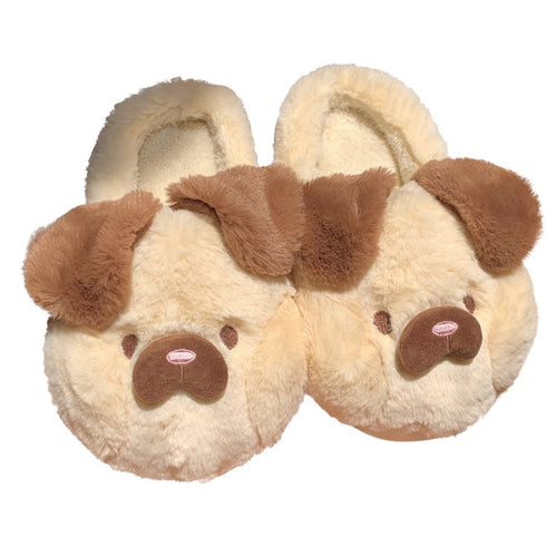 Floppy Ear Puppy Plush Slippers