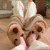 Sleepy Capybara Plush House Slippers