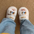 Puppy Patch Fuzzy Band Slippers