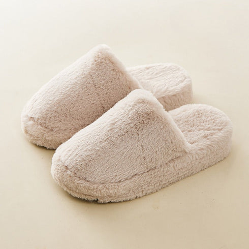 Plush Closed-Toe Cloud Slippers