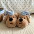 Sleepy Pup Nightcap Plush Slippers