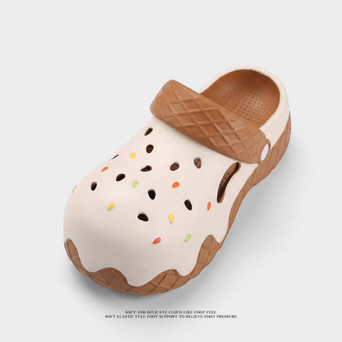 Melting Ice Cream Waffle Clogs