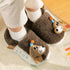 Fuzzy Puppy Party Hat Slippers