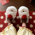 Apple Bear Fuzzy Platform Slippers