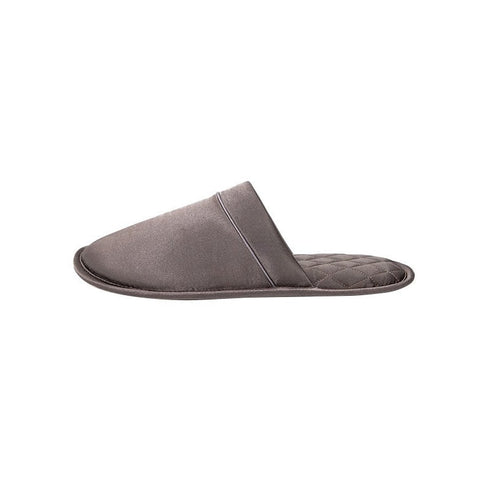 Sleek Piped Closed-Toe Slippers