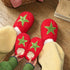 Plush Tomato Fleece House Slippers