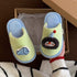Playful Penguin Fish Fuzzy Slippers