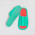 Watermelon Slice Fuzzy Open Toe Slippers