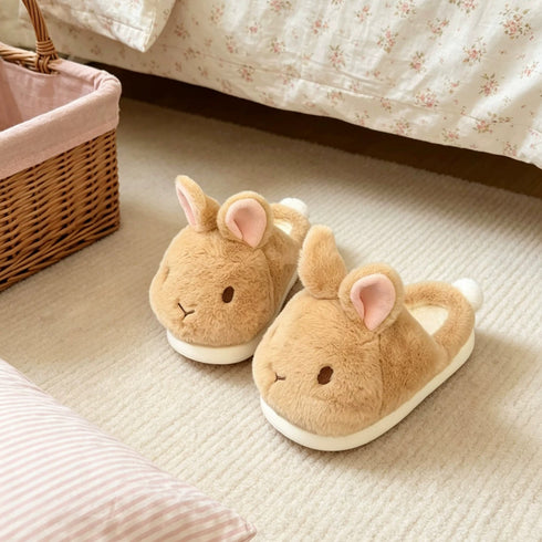 Hop Around Bunny Face Slippers