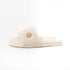 Plush Daisy-Embellished Home Slippers