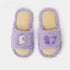 Mismatched Puppy Butterfly Fuzzy Slippers