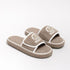 Chunky Terry Cloth Platform Slides