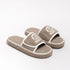 Chunky Terry Cloth Platform Slides