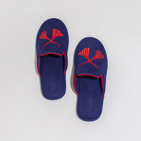 Oriental Tassel Velvet Home Slippers