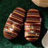 Striped Bear Terry Home Slippers