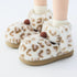Spotted Puppy Ear Plush Slippers