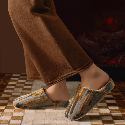 Artistic Jacquard Warm House Slippers