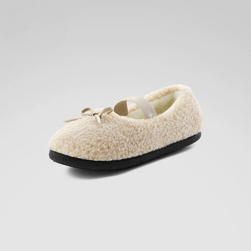 Fleece Ballet Mary Jane Slippers