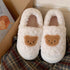 Teddy Patch Fuzzy Lounge Slippers
