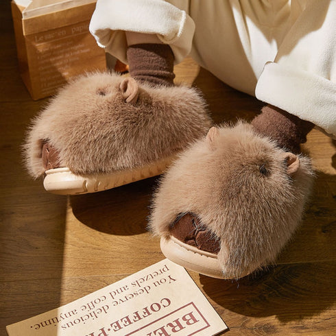 Sleepy Capybara Slippers