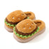 Novelty Plush Hamburger House Slippers