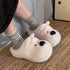 Westie Dog Plush Home Slippers
