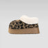 Chunky Burger Plush Platform Slippers