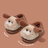 Fuzzy Cartoon Animal Plush Slippers