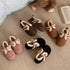 Sherpa Braid Clog-Style slippers
