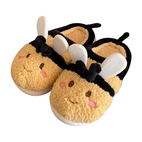 Bumble Bee Plush Home Slippers