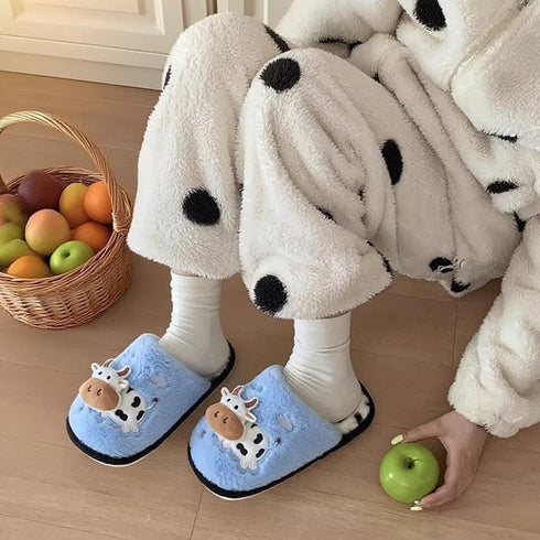 Moo Moo Milk Plush Slippers