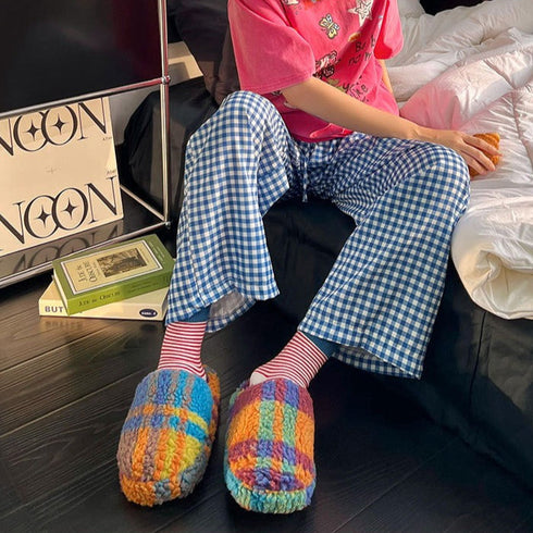 Cloud-Knit Puff Home Slippers