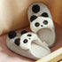 Quilted Cartoon Animal Pompom Slippers