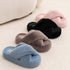 Fuzzy Platform Strap Slippers