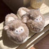 Fuzzy Lamb Animal Plush Slippers