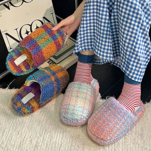 Cloud-Knit Puff Home Slippers