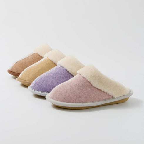 Cozy Stitch Detail Plush Slippers