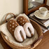 Polka Dot Fuzzy Platform Slippers