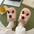 Reindeer Pom-Nose Cozy Slippers