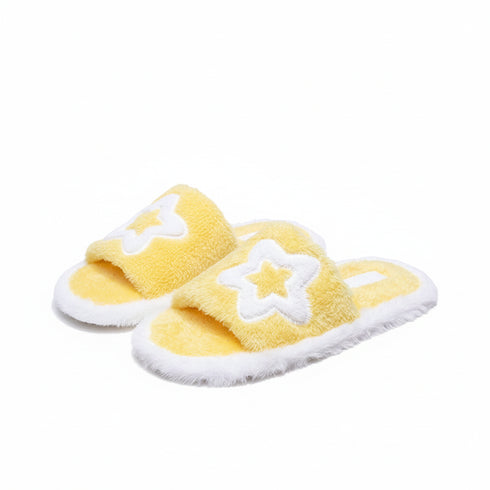 Dreamy Star Soft Fuzzy Slides