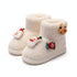 Festive Santa Reindeer Fleece Boots