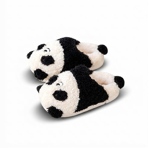 Cozy Panda Face Plush Slippers