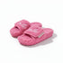 Chunky Sherpa Adjustable Platform Slippers